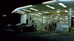 Walt Jr. and his friends hang out at a convenience store.