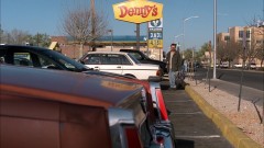 Walt eats at Denny's.