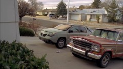 Skylar checks on Walt's car.