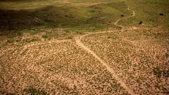 Walt and Jesse bury a pistol in the desert, then walk home and get picked up by a car.