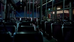 Walt rides the bus.