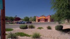 The two brothers visit Gus's restaurant.