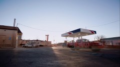 Timelapse of a gas station.