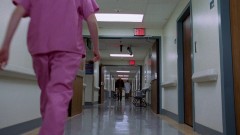 Walt arrives at the hospital.