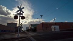 Timelapse of a railroad crossing.