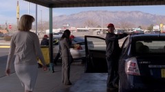 Lydia drops by the carwash.