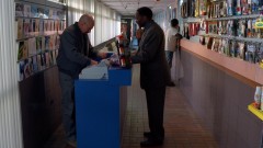 Walt and Skylar are working at the car wash.