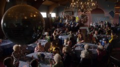 Saul is at a retirement home.