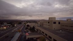 Timelapse of the hospital, followed by interior shots