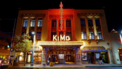 Chuck passes the Kimo Theatre