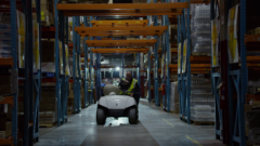 Mike inspects the Madrigal warehouse