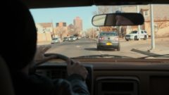 Jesse drives through town