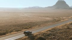 Todd drives through the desert with Jesse in the trunk