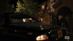 Jimmy trashes Howard's car at night