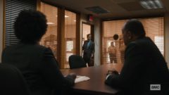 Saul drops in at a police station