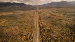 Lalo gets a ride through the desert